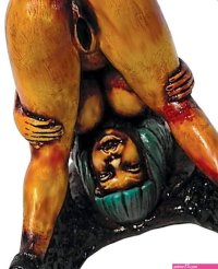 : Anime Bent Over Girl Figurine
