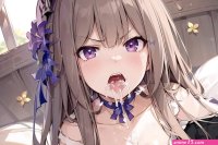 Herta mouthful of cum
