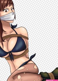 Bound Gagged Bondage Drawing bondage cg Artwork black Hair hand png