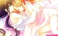 silver bullet sakurazawa izumi kachoufuugetsu sakuramori anzu naked sheets wallpaper yuri