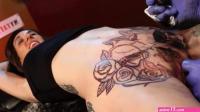 Marie Bossette gets an extreme pussy tattoo