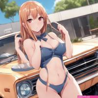 A Cute Teen Anime Girl With Big Boobs And Ass Seat by iconscout on DeviantArt