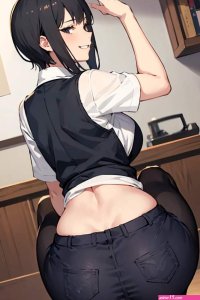 Anime girl with a big ass showing off her big ass a picture by Shitao