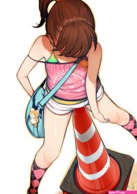Anime girl masturbating