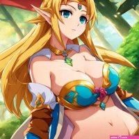 anime girl Zelda biggest boobs biggest butt string by ryguycny on DeviantArt