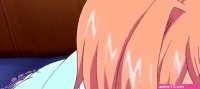 Cute anime girl gives a blowjob and gets fucked so hard