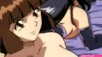 Hentai lesbians scissor fuck in passionate scene
