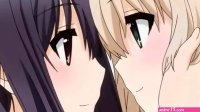 Attractive cuties make love in uncensored anime lesbian porn