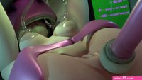 Anime girl loves BDSM and has a fetish for machines