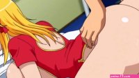 Uncensored hentai: girl with huge tits having her first anal fuck and creampie