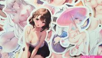 50 Sticker erotik Hentai Manga Anime Porn 18 Nackte Titten Lingerie Aufkleber