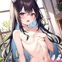 nude neko sitting on bed by charleysuit007 on DeviantArt