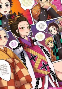 Porn comic Kimetsu no Yaiba Red Light District. MeowWithme Sex comic incomprehensible is happening