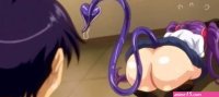 Kinky anime demon chick with pigtails takes a passionate pounding