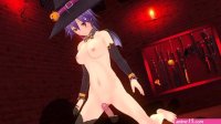 3D HENTAI Witch rubs pussy on cock and cums