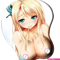 Animation Sexy Breast Mouse Pad 3D Cute Silicone Mouse Pad Anime Sexy Chest Mat