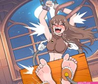 jstratus on X: Velvet. The bunny girl is trapped and subjected to delicious tickle torture by the machines of her captors. They have been measuring her ticklishness for hours testing various kinds
