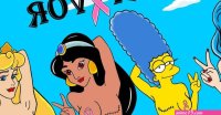 Des personnages de dessins animés nues contre le cancer