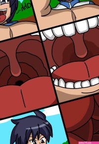 Hiraga Saito POV Vore Art Trade by NathantheSayian on DeviantArt