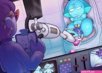 Aquamarine In Area 51 comic porn