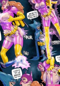 Porn comic Bat Girl vs Bat Mite. Batman. FenrisComix Sex comic redhaired beauty Batgirl