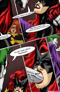 Porn comic Joker VS Batwoman. Batman. Shade. Sex comic Joker got into