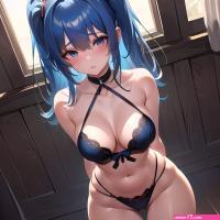 Sexy Lingerie Naughty Babe Anime Girl Blue Hair Absurdres Blush 1 1 Highres Detail Masterpiece Best Quality Hyper Detailed 8k 1183460179