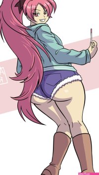 pink hair big booty anime girl by Phoenixmaster18 on DeviantArt