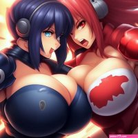 Big boob fight boob