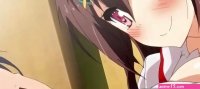 Busty anime girl shakes those big boobs while jumping on hard cock