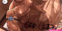 Muscular anime dude drills his monster cock inside other guys asshole