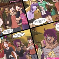 Dipper gets a slice of goth cake Gravity Falls Hermit Moth Porn Comic