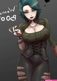 Porn comic Goth Nora. AestheticcMeme Sex comic busty brunette with