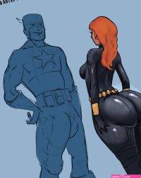 Black Widow And Her Informant comic porn