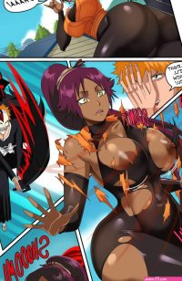 Porn comic Yoruichi. Bleach. Pink Pawg. Sex comic girls teased the