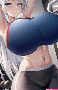 Gym girl breast inflation by BloatedMommylongLegs on DeviantArt
