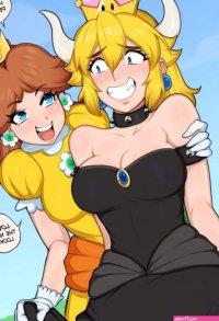 Bowsette- Super Mario Brothers- By Afrobull