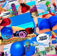 Samus Buttcrush Luigi Adventure Comic P1 by TJjustChillin on DeviantArt