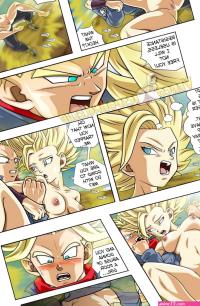 Trunks and Caulifla porn comic