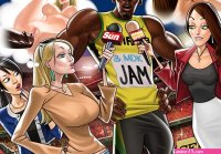 Comic porn with realistically drawn celebrities