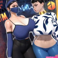 Porn comic Chun li x Kitana. Popogori Sex comic hot babes were