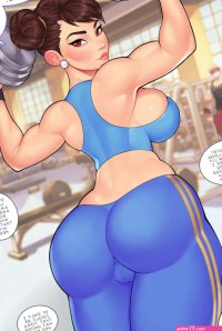 Chun-Li At The Gym comic porn