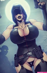Porn comic Battle Nun Veronica Cemetery Nightmare. Sex comic nun with pistols