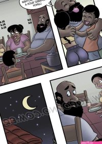 Porn comic Familia Black. Parte 3. Animando o vovo. HQporno Sex comic brought her kids