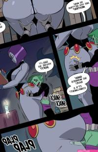 Porn comic Raven and Beast Boy A Good Book. Glassfish Sex comic brunette Raven was
