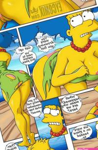 Porn comic The Simpsons Paradise. DRAH NAVLAG Sex comic MILF Marge and