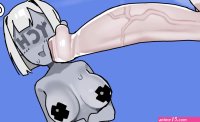 Cartoon Babe Anal Belly Bulge Cum Inflation