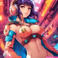 Cyberpunk naked girl anime spaceship pilot by suprit27 on DeviantArt