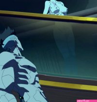 david martinez lucy cyberpunk cyberpunk series cyberpunk 2077 cyberpunk edgerunners anime screenshot highres stitched third-party edit 1boy 1girl breasts cyborg medium breasts nipples nude short hair solo