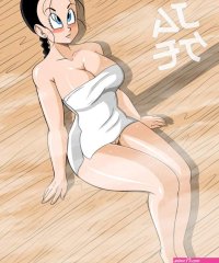 Goku and Videl Hotspring Sex comic porn
